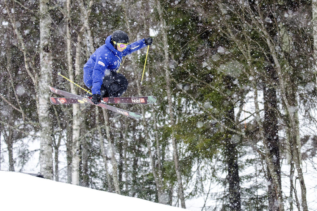 Tätä jokainen laskija toivoo: lunta ja aina vaan lisää lunta. Kuva on Vuokatista.