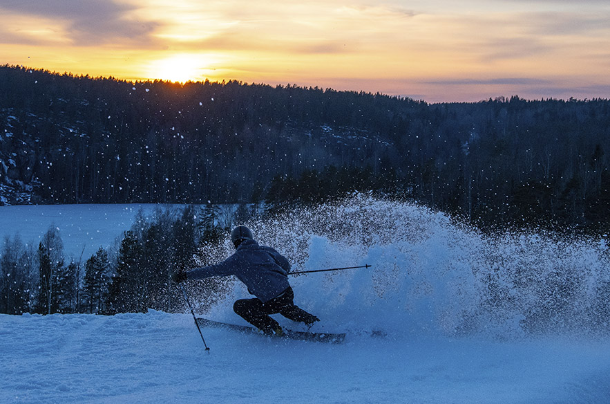 Keväällä laskupäivällä on mittaa. Nyt on aika nauttia!