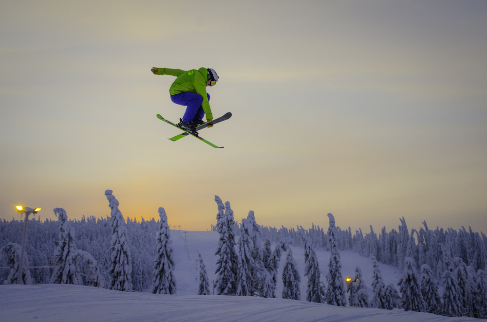 Die Skisaison in Finnland reicht weit bis ins neue Jahr hinein.