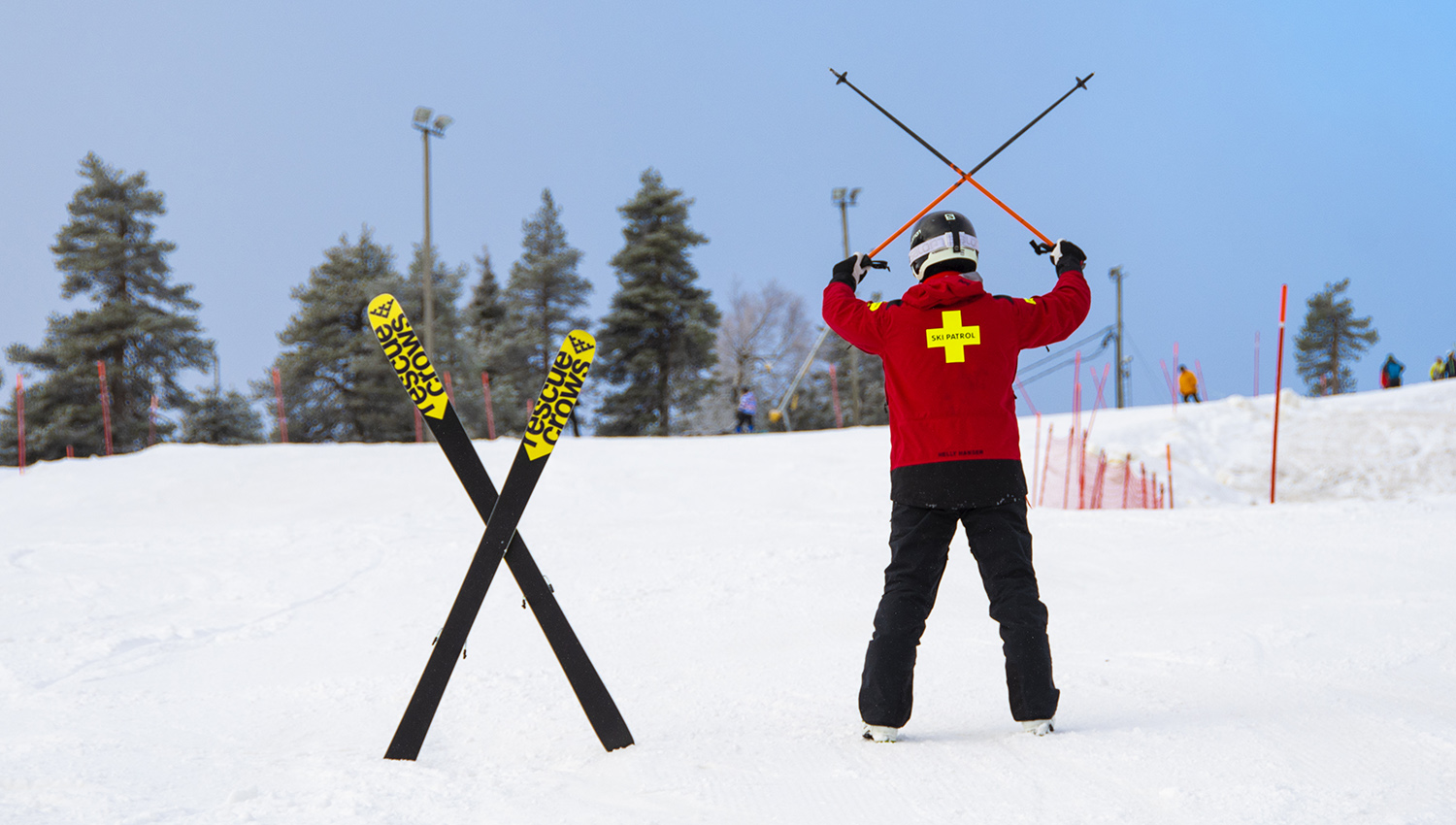 Für Sicherheit ist in den finnischen Skigebieten gesorgt.