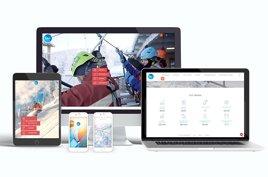 Levi.Ski-digikokonaisuus on kehitetty helpottamaan ja monipuolistamaan laskettelureissua