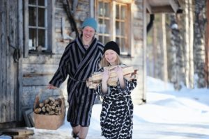 Nach einem langen Pistentag bietet die Sauna die perfekte Erholung. Foto: Harri Tarvainen / Visit Finland