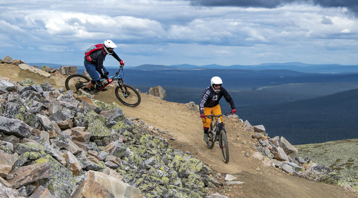 Bike park -kausi ei ole vielä ohi. Luvassa on vielä paljon hienoja laskuja, kuten tämä Ylläksellä.