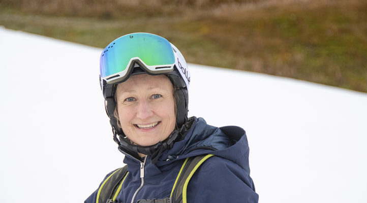Tanja Poutiainen-Rinne ja kauden avauslasku Levillä 8.10.2021.