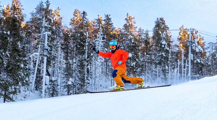 Löydä entistä tasapainoisempi ja tyylikkäämpi telemark-käännös harjoitteiden avulla. Tässä Pepe Vannisen teräsmies.